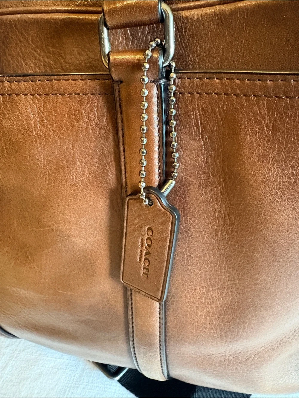 Coach Men's Leather Metropolitan Commuter Bag briefcase - Picture 9 of 11